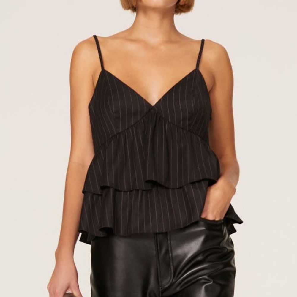 Marissa Webb pinstripe top size4